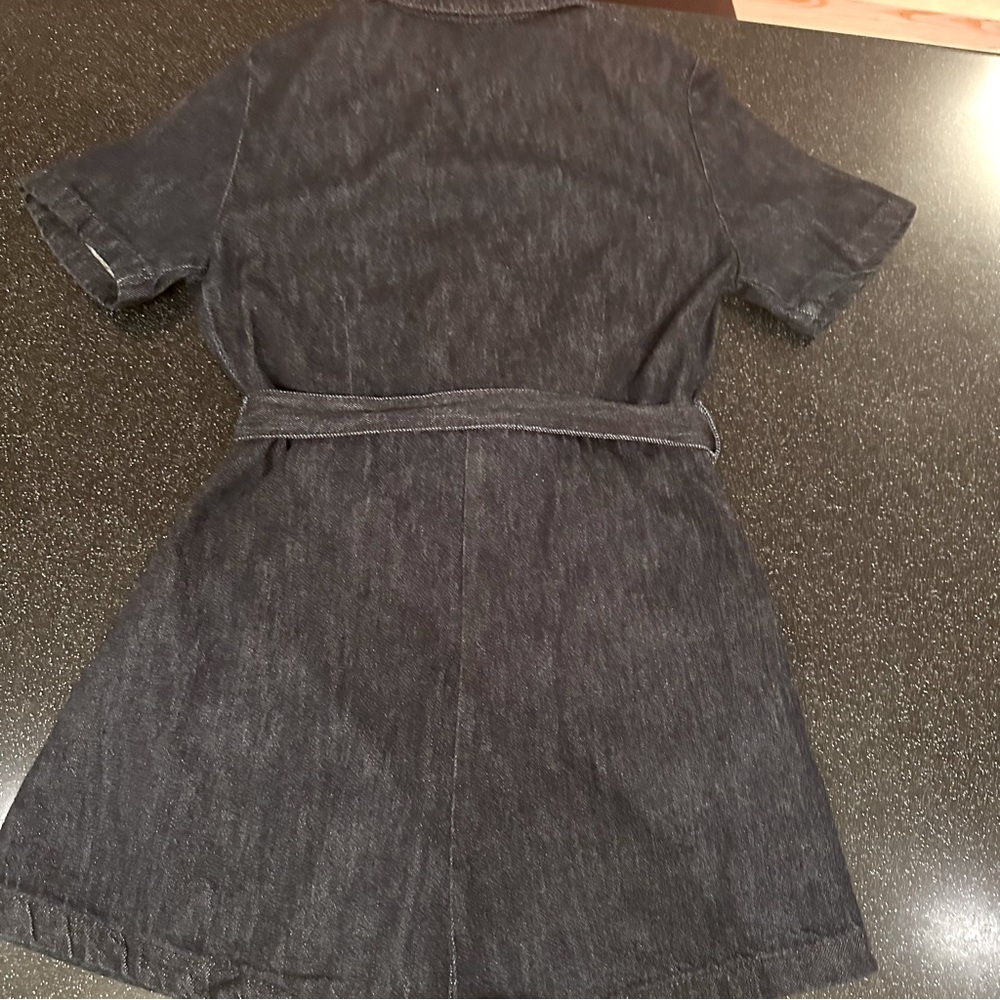 Zara Dark Navy Denim Jumpsuit - Picture 7 of 7